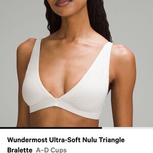 Lululemon Athletica Nulu Triangle Bralette - Cream